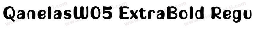 QanelasW05 ExtraBold Regular字体转换